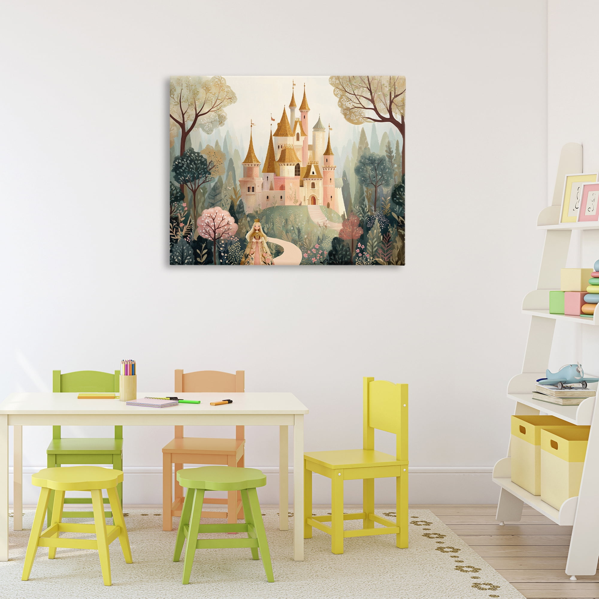 Stupell Industries Whimsical Castle Path Canvas Wall Art, design by Christine Simpson Art