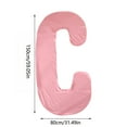 thumbnail image 2 of Horivan Pregnancy Pillowcase C Shape Full Body Support Pillowcase for Side Sleepers, Maternity & Lumbar Support Pillow Cover Removable Washable Bed Cushion Case for Comfortable Sleep 140x70cm, 2 of 6