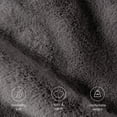 thumbnail image 5 of Bare Home Faux Fur Blanket - 47" x 60" - Ultra Soft Fleece - Throw, Dark Gray, 5 of 8