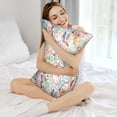 thumbnail image 4 of Xecao Passport Stamp Pattern Satin Pillowcases for Hair and Skin, Luxurious and Silky Pillow Cases with Envelope Closure, 20x30 Inches, 4 of 7