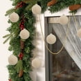 thumbnail image 5 of Vacemry Under $5 Flocked Christmas Balls in Velvet Finish, 16 Pack Tree Ornaments with Metal Hooks, Red Decorative Spheres for Xmas Display, Holiday Party Decor Collection, 5 of 5
