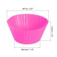 thumbnail image 2 of 36Pcs Silicone Cupcake Baking Cups, Non-Stick Muffins Liner, for Cooking Egg, Baking Muffins Cake Mold Rose Red, 2 of 6