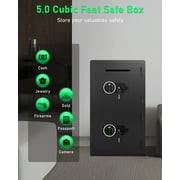 Kavey 5.0 Cu ft Extra Large Home Safe Box Fireproof, Digital Home Security Safe Box with Deposit Slot & Metal Storage Box, Soft Lining Money Safe with Backlit Keypad & Dual Alarm for Home Office