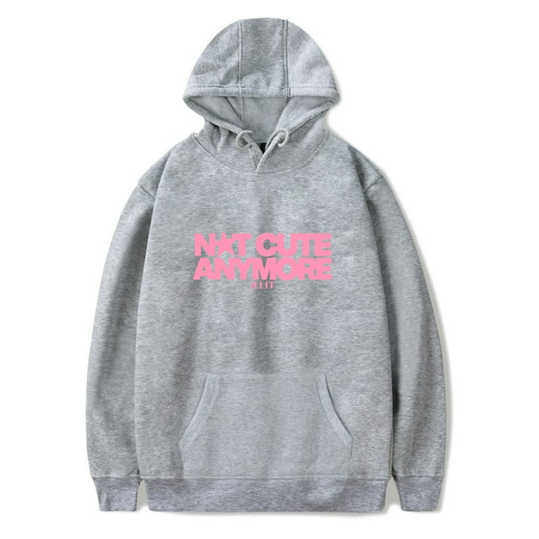 ILLIT NOTCUTEANYMORE HOODIE Mサイズ ILLIT merch Not cute anymore Hooded Drawstring Pocket Sweatshirt