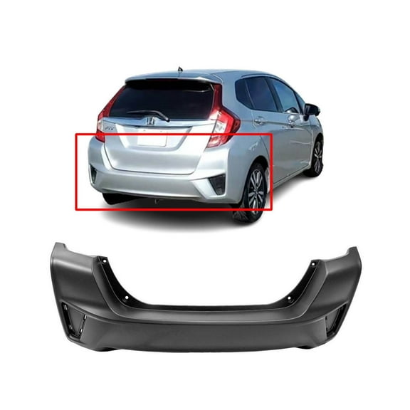 DCP Rear Bumper Cover For 2015-2017 Honda Fit Primed 04715T5RA00ZZ HO1100287