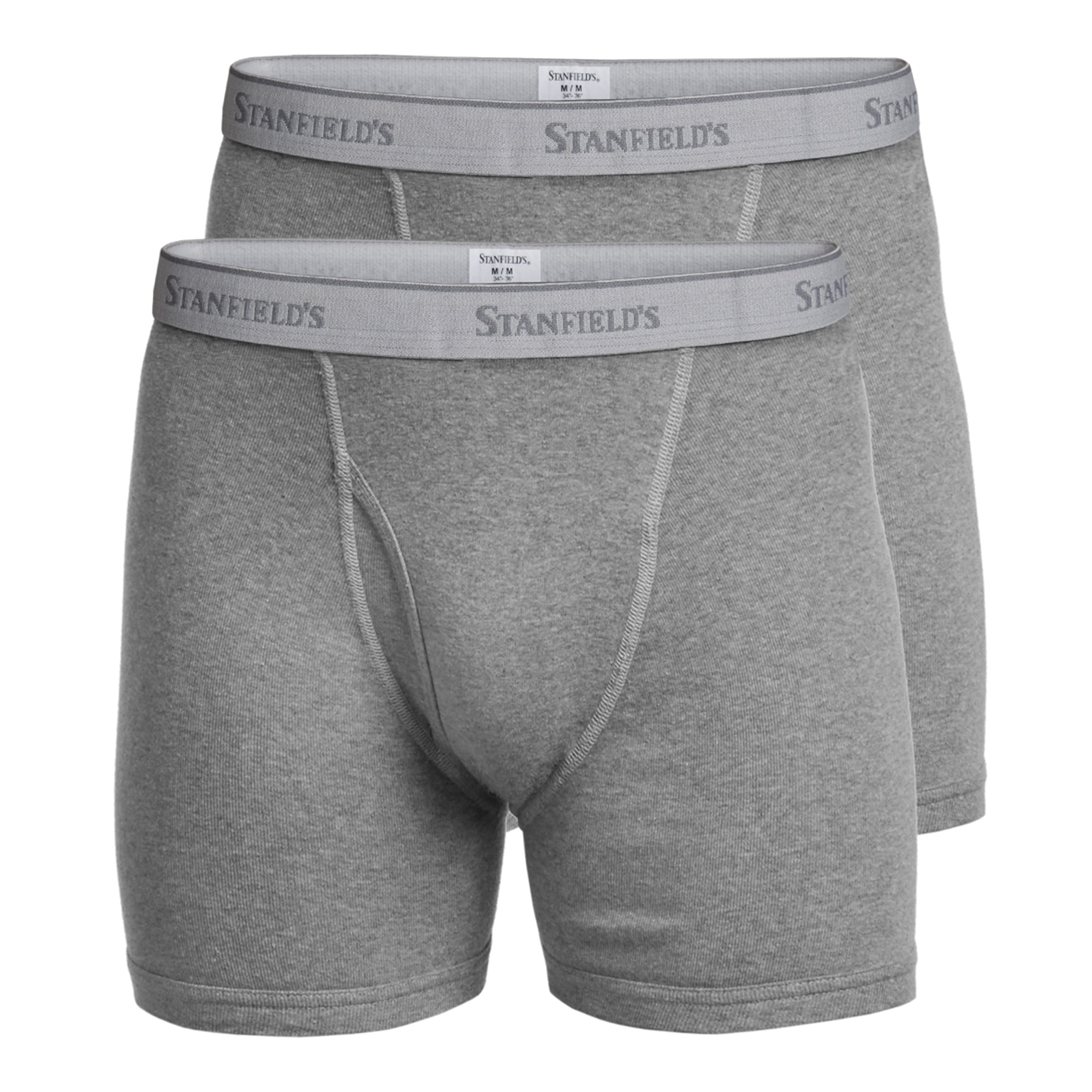 Stanfield's Men's 2 Pack Premium Cotton Boxer Briefs Underwear
