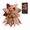 01# G, variant on Festive Quilted Christmas Door Hanging DIY Sewing Kit – Create 3D Bow with Poinsettia & Plaid, Complete Fabric Batting Thread Templates, Patchwork Decor for Door Wall