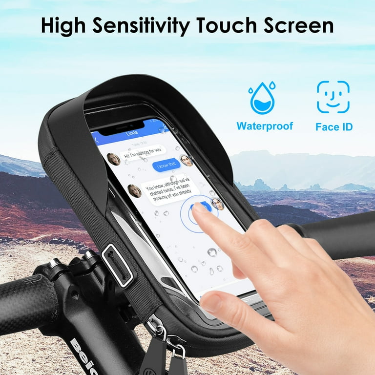 EEEkit Universal Bike Phone Holder, Waterproof Handlebar Bag with