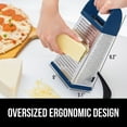 thumbnail image 6 of GORILLA GRIP Cheese Grater, BPA Free Stainless Steel Box Graters, Cheeses and Veggie Shredder, Blue, 6 of 10