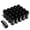 Black, variant on J2 Engineering LN-T7-005-15-GD J2 Engineering 7075 -T6 Forged Aluminum M12x1.5 20Pcs 50mm Height Close -End Lug Nut Set w/Adapter Key (Gold)