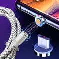 thumbnail image 1 of Maoww 360 Degree Rotating Phone Detachable Charging Cord Set Charging Cable Replacement for Android Connector, 1 of 8