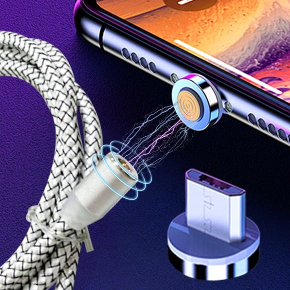 ZheElen 360 Degree Rotating Phone Detachable Charging Cord Set Charging Cable Replacement for Android Connector