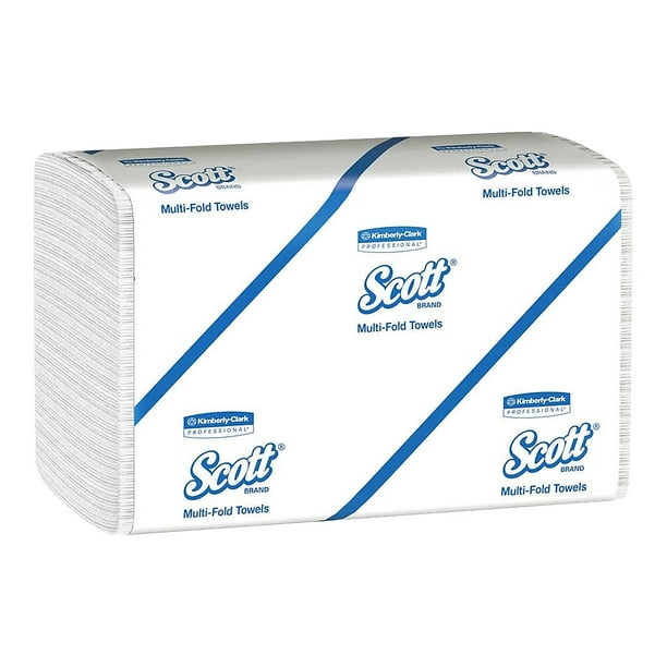Scott MultiFold Towels, Absorbency Pockets, 9 2/5 x 9 1/5, 250/Pack
