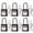 Black-Keyed Different-2 keys per lock-6pack, variant on BOZZYS Lockout Tagout Locks 6-Pack, OSHA Blue Loto Locks Keyed Different, 2 Keys/Lock for Industrial Machinery & Electrical Panels, Chrome Steel & Laser Coding