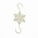 thumbnail image 4 of Oioii Christmas Snowflake Ornament Hook Hangers Snowflake Decorative Christmas Tree Hanging Metal Wire for Xmas Christmas Tree Decoration Hangers(12PCS), 4 of 9