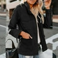 thumbnail image 3 of Ladies Snap Buttons Military Jacket Streetwear Fall Coat Long Sleeve Utility Jackets, 3 of 3