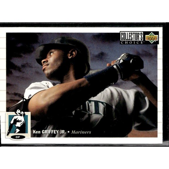 1993 Upper Deck Collector's Choice #117 Ken Griffey Jr Seattle Mariners Baseball Card Seattle Mariners MLB Baseball Trading Card