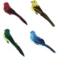 thumbnail image 1 of 4 Piezas De Plumas De Aves shamjiam Pájaros artesanales emplumados, 1 of 8