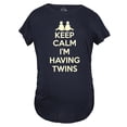 thumbnail image 2 of Maternity Keep Calm I'm Having Twins T Shirt Cute Funny Pregnancy Announcement Tee, 2 of 9