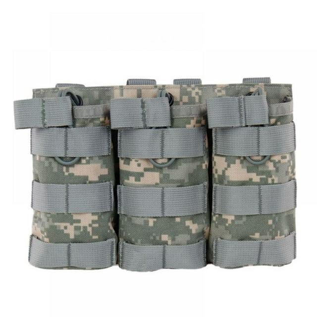 Triple Accessory Kit Pouches Tactical Pouch Sundries Bag ACU Portable Storage Bag for Outdoor Camping Hiking Hunting