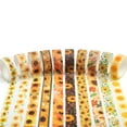 thumbnail image 4 of YUBX Sun Flowers Washi Tape Set 10 Rolls Orange Yellow Floral Decorative Masking Tapes (Sunflowers), 4 of 7