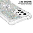 thumbnail image 3 of Funda para Samsung Galaxy A53 5G con Brillo Líquido Flotante, Purpurina, Parachoques y Anillo Giratorio Soporte, 3 of 5