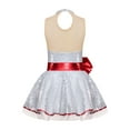 thumbnail image 2 of TSSOE Girls Christmas Santa Claus Leotard Dress Princess Ballet Dance Tutu Dress Dress Up Xmas Outfit White 4, 2 of 6