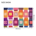 thumbnail image 4 of Yayeee Bath Rug for Bathroom Floor Non Slip Contour Fluffy Soft Absorbent Mat, 20"x24", Colorful Jars, 4 of 7