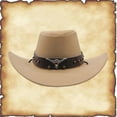 thumbnail image 2 of TYGHBN Men's Western Cowboy Style Hat Jazz Style Bowler Hat for Performances Cowboy Hat for Boys 7 Years Old Cow Print Shorts plus Size Leather Cowboy Hat for Boys Cow Print Belt This Cowboys Hat Hat, 2 of 4