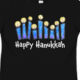 thumbnail image 4 of Inktastic Happy Hanukkah with lit candles Boys or Girls Toddler T-Shirt, 4 of 5
