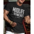 thumbnail image 2 of Gymish Midlife Crunches Workout Gym Shirt for Men – Funny Motivational Fitness T-Shirt, Athletic Gym Wear, Silver, Small, 2 of 6