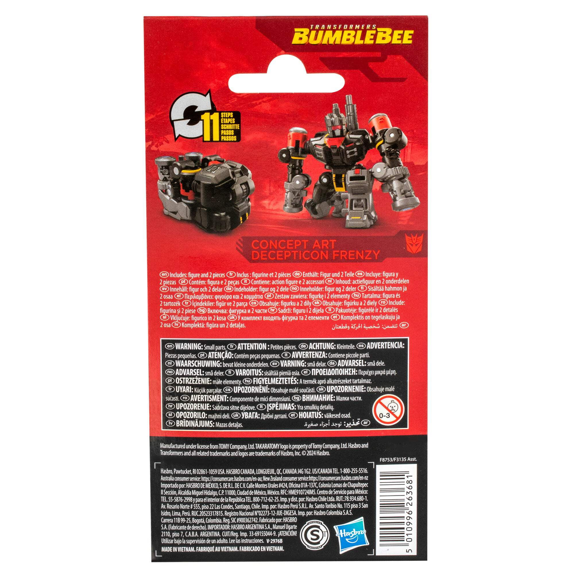 Transformers Studio Series Core Transformers: Bumblebee Concept Art Frenzy 3.5” Action Figure, 8+
