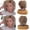 Metallic, variant on Retro Dreadlocked Short Curly Hair Wig for Women - Comfortable Twisted Braids Cosplay Hairpiece