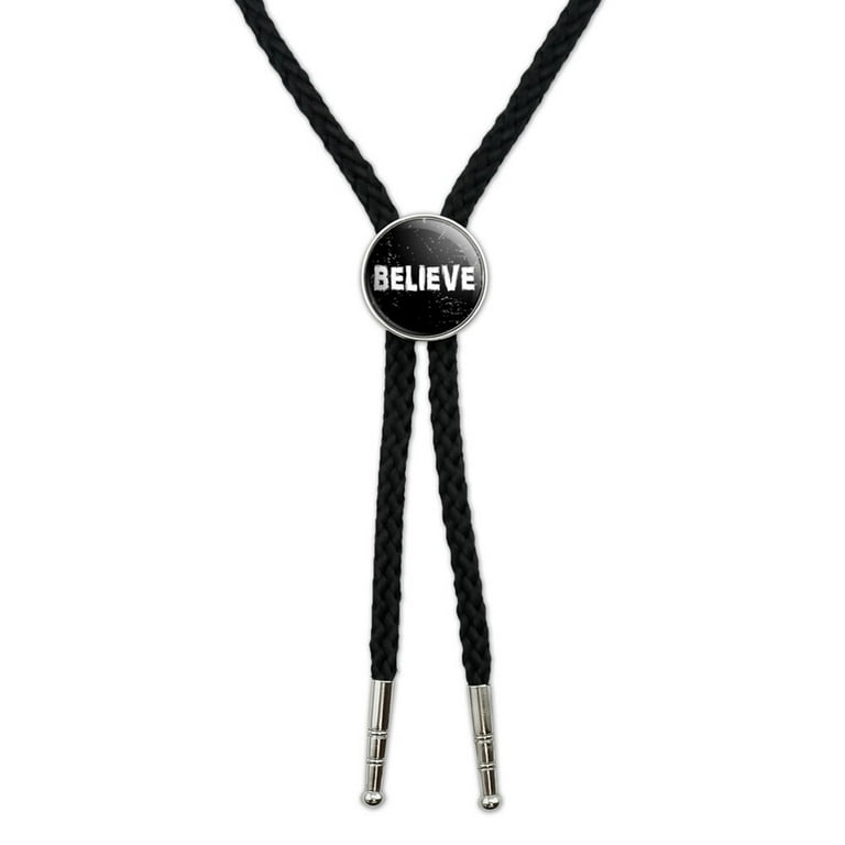 Blank Bolo Tie Parts Kit Standard Slide Smooth Tips Black Cord DIY Silver  Tone Supplies for 4 Ties