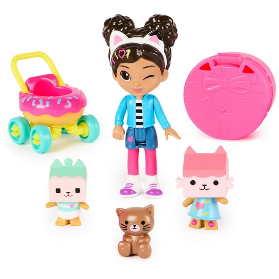 Gabby’s Dollhouse, Kitty Care Figure Set with3 Figures, Surprise Toys & Accessories