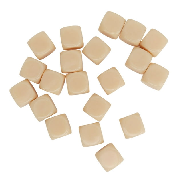 20pcs Round Corner Blank ,16mm Plastic For Board Games, Party, DIY, Teaching, Math Games - Durable, Lightweight