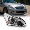 thumbnail image 5 of AKKON - Fits 2010-2013 G37 / 11-12 G25 / 2015 Q40 Sedan 4-Door [HID/Xenon Type] Projector Chrome Headlight Passenger Right Side, 5 of 5