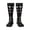 2 Black-1, variant on Women's Knee High Socks Moon Phases Pattern Outdoor Casual Tube Socks