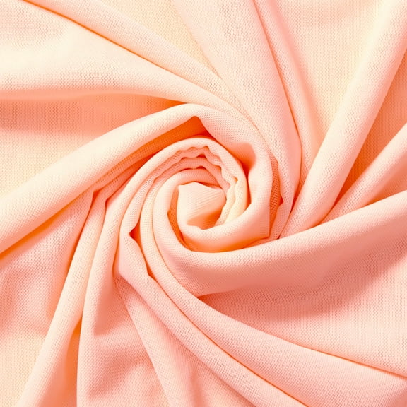 Solid Power Mesh Fabric Nylon Spandex 60" Wide Stretch Sold BTY Many Colors (Blush, 1 YARD)