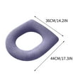 thumbnail image 3 of Btomtd Toilet Seat Covers,Toilet Seat Cushion Thickened Toilet Cover Knitted Toilet Seat Cushion Washable Household Toilet Cover Winter Warm Toilet Seat Cover Mat, 3 of 3