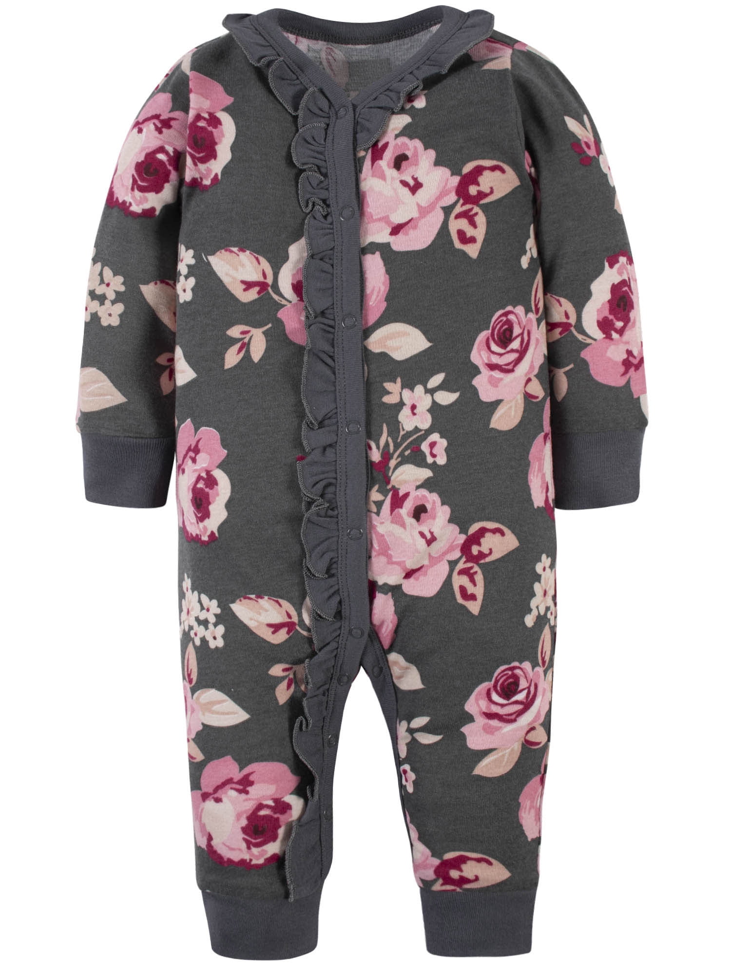 Modern Moments by Gerber Baby Girl Coveralls, 2-Pack (Newborn-12 Months)