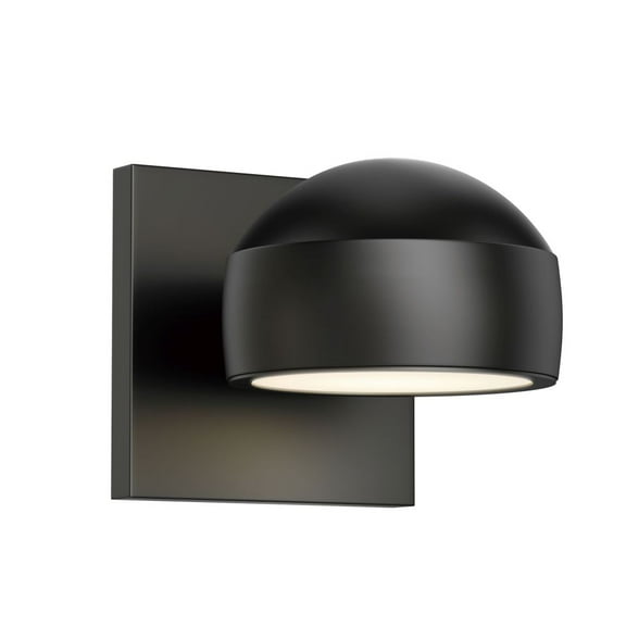 E30164-BK ET2 Lighting Modular - 8W 1 LED Outdoor Wall Mount-5 Inches Tall and 5 Inches Wide