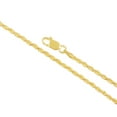 thumbnail image 2 of Sterling Silver and Gold Plated Rope Chain Necklaces and Bracelets - 2.00MM Thick - 22 Inches, 2 of 7