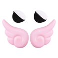 thumbnail image 3 of 2 piezas de casco con ala de ángel con accesorio de cinta adhesiva, decoración universal para casco, apto para bicicleta, scooter, casco de snowboard Rosado Yotijar Cascos Angel Wing, 3 of 8