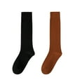 thumbnail image 1 of Calcetines de patinaje artístico calcetines de patinaje hasta la rodilla opacos de color claro calcetines de nailon para patinaje, 1 of 5