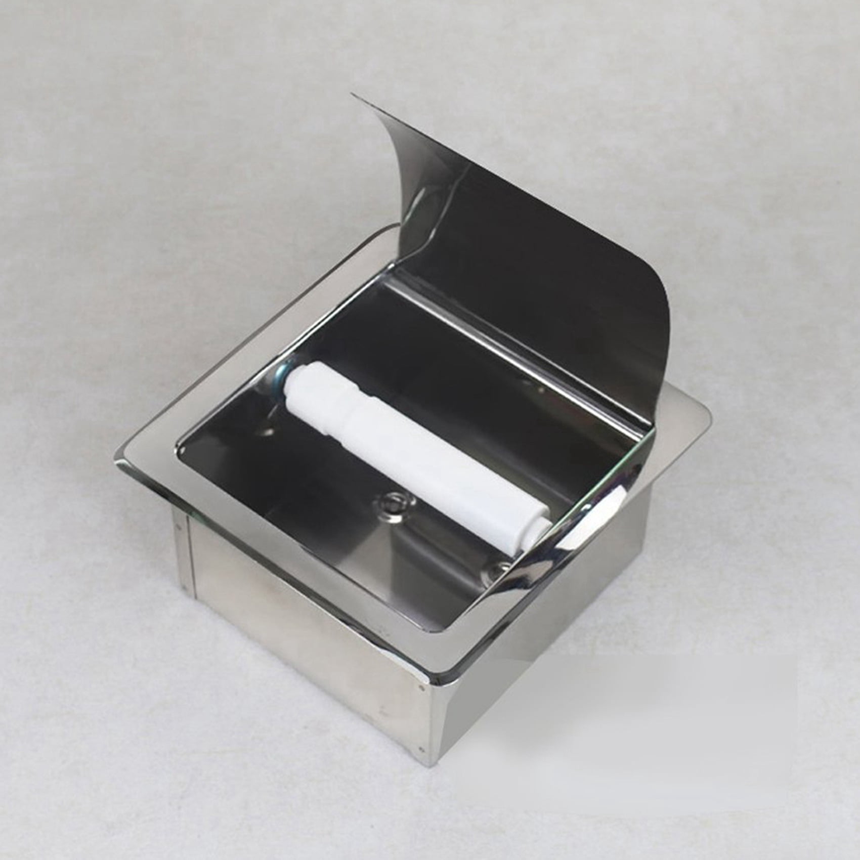 2024 TOP! 2X Stainless Steel Recessed Toilet Paper Holder Wall Holder,Modern Style