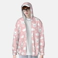 thumbnail image 2 of Saiise Rabbit And Cloud Pattern Sun Protection Hoodie for Men and Women, Lightweight Quick-Dry Windproof with Hood and Zip-3X-Large, 2 of 7
