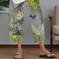 thumbnail image 5 of Pantalones capri Medlor Boho 2025 de verano de pierna ancha para mujer, 5 of 5