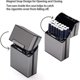 thumbnail image 3 of Cigarette Case Pack Of 3 Metal Cigarette Case For 20 Cigarettes,gray, 3 of 5