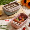 thumbnail image 4 of Lohuatrd 1000ML Bento Box Lunch Containers Airtight Seal Sturdy with Tableware Heat-resistant Microwave Safe Bento Box, 4 of 8